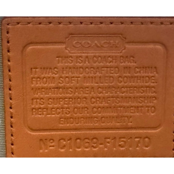 Coach Legacy Leather Saddle Crossbody Bag – Orange / Tan, Style F15170 - Picture 2 of 16